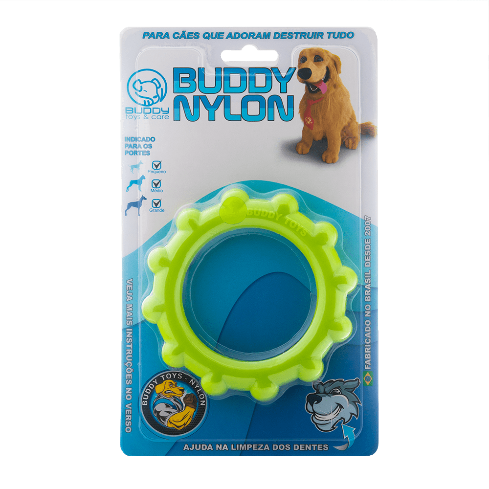 Brinquedo Mordedor Disco Nylon Buddy Toys