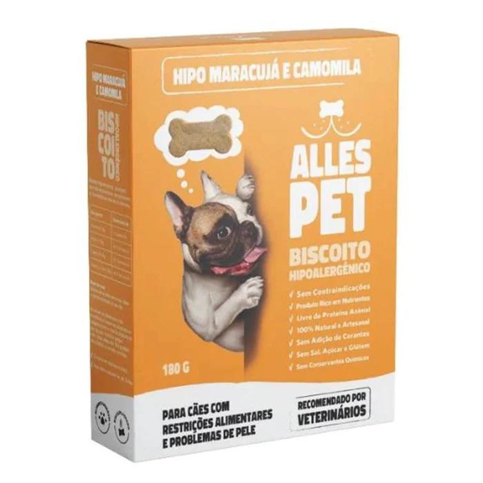 Biscoito Hipoalergênico Alles Pet Maracujá e Camomila