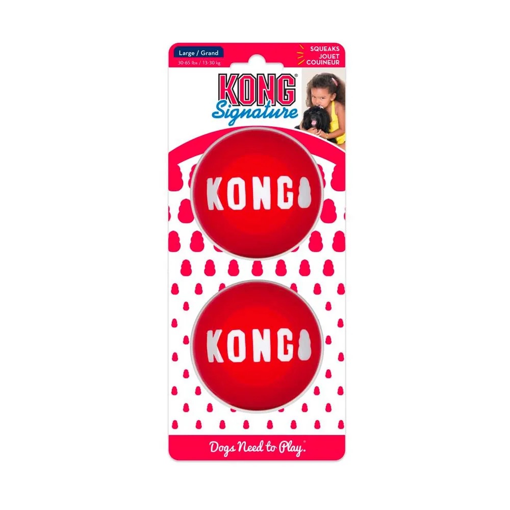 Bola para cães - Kong Signature Balls Vermelha