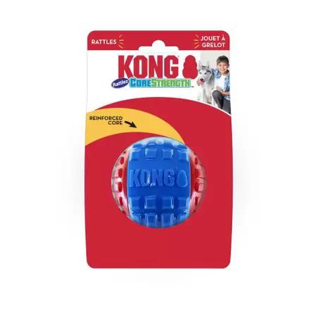Bola durável para cães - Kong CoreStrength Rattlez Ball