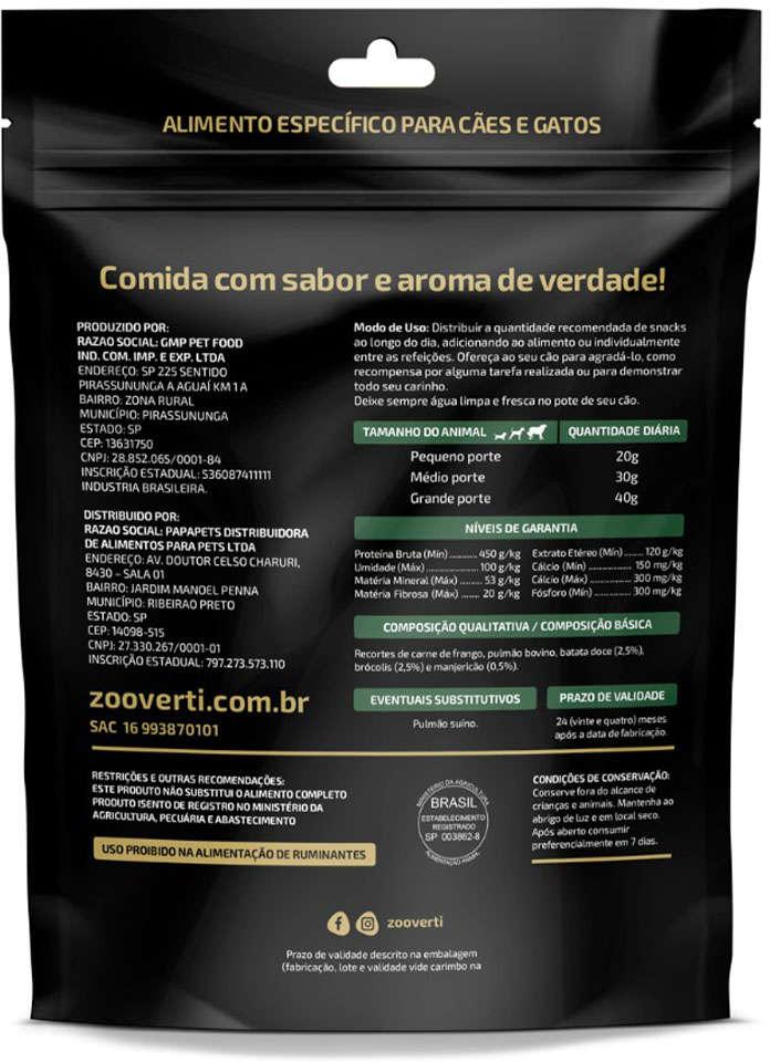 Petisco Papapets Zooverti Desidratado Frango Leve para Cães e Gatos - Image 2